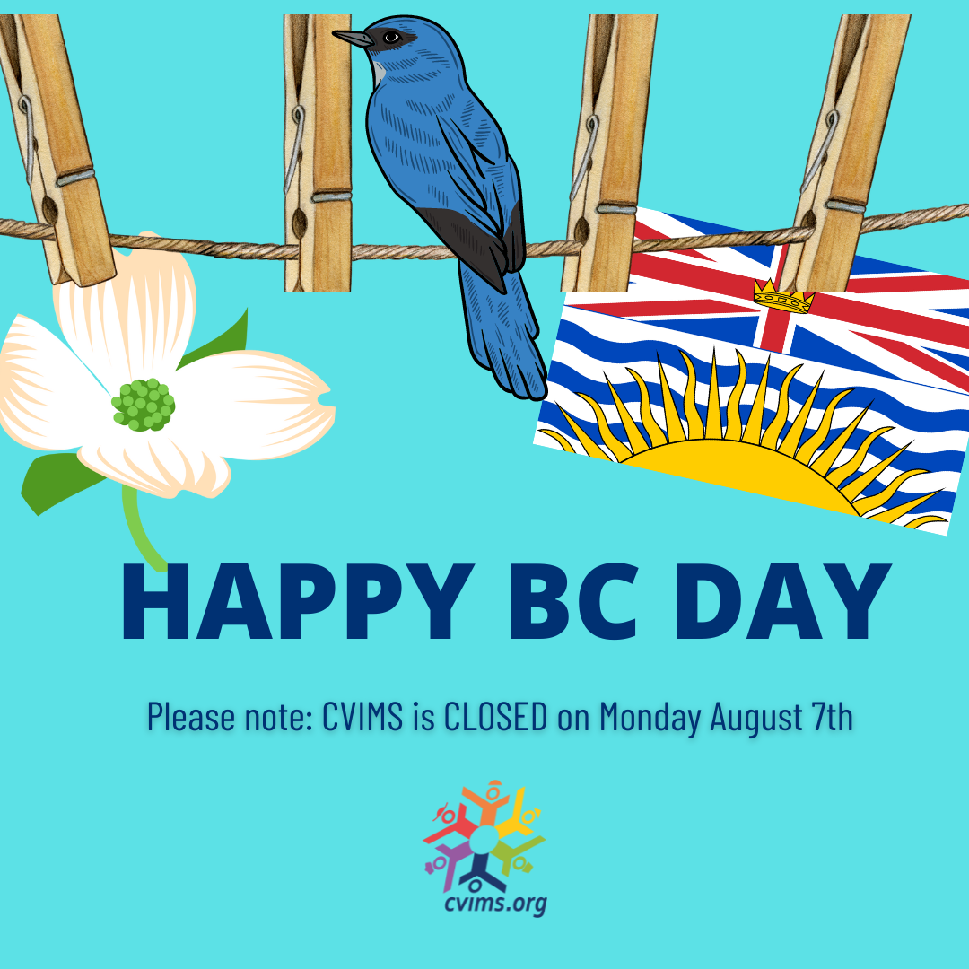 BC DAY Office Closed CVIMS Central Vancouver Island Multicultural